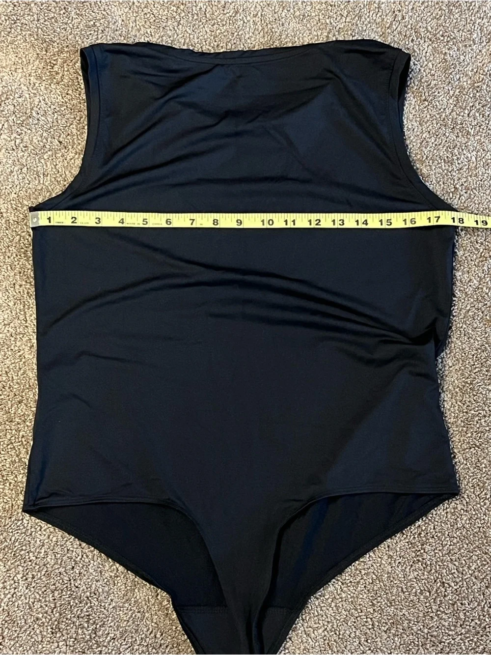 American Tall Sleeveless Crewneck Black Bodysuit - Picture 9 of 9